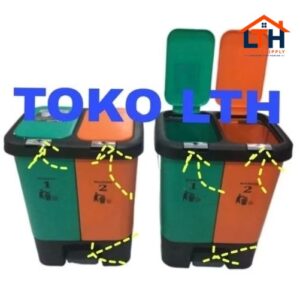 Tempat Tong Sampah Injak 20L 2 Warna Medis Organik Anorganik MPW