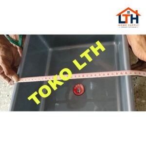 BAK ABU SILVER / BASKOM SEGI PLASTIK / BAK PASIR HIDROPONIK KOTORAN KUCING