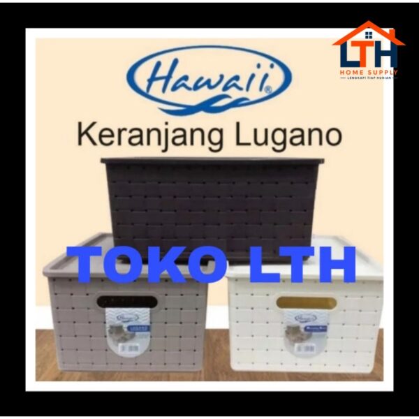 7-16-1.jpg LUGANO 9252 DT HAWAII LARGE KERANJANG KOTAK BOX TUTUP SERBAGUNA CONTAINER BOX PARCEL