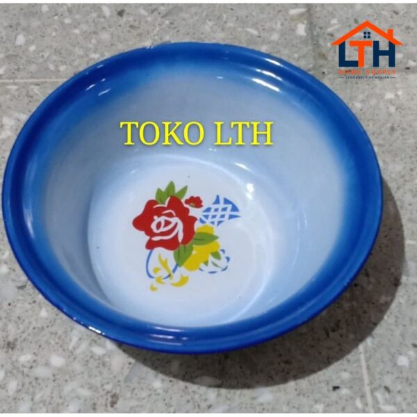 7-5-1.jpg Mangkok Kaleng Enamel Motif Kembang 18cm RRT